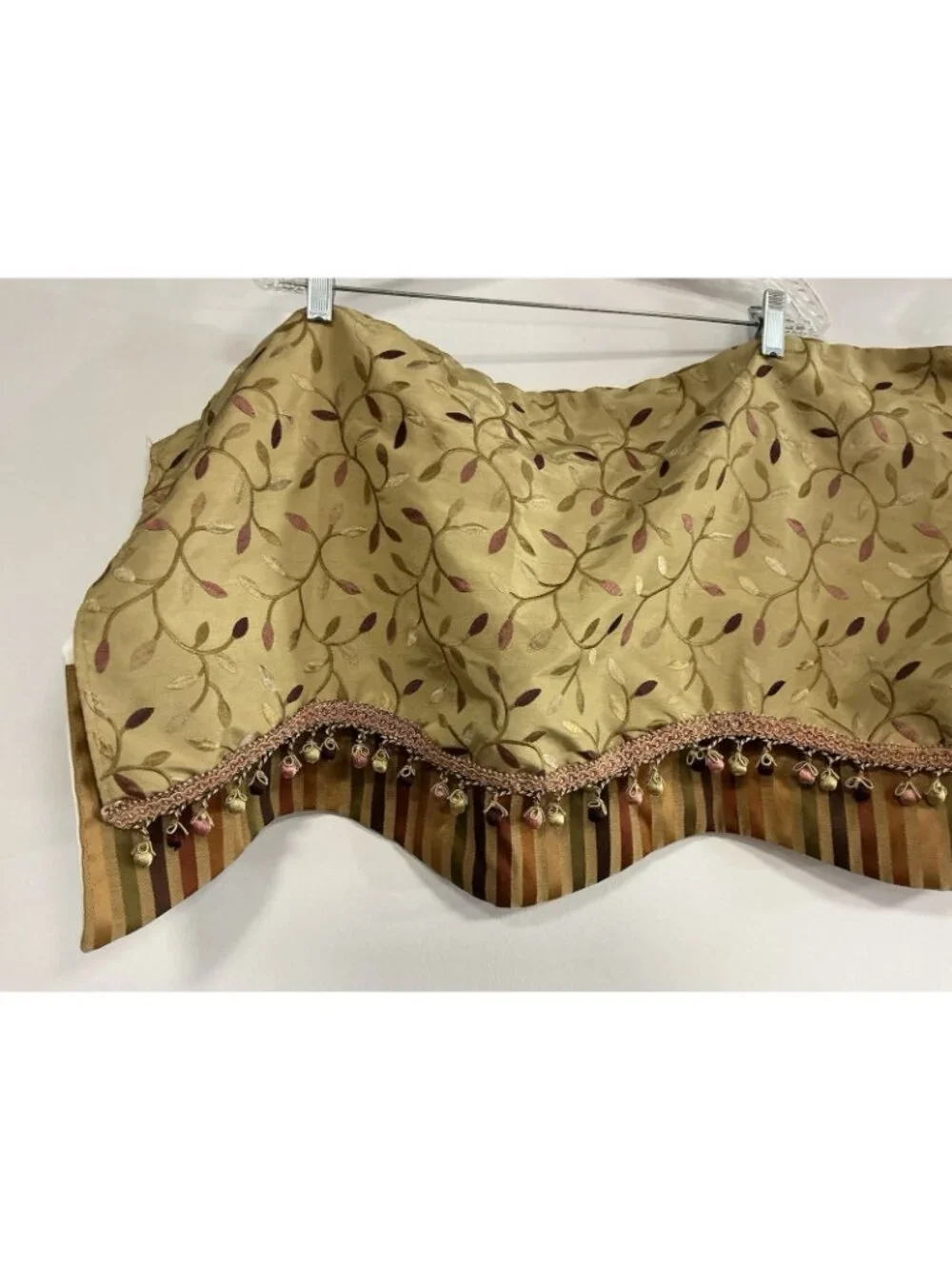 RLF Silk Valance French Floral Style Set of 4